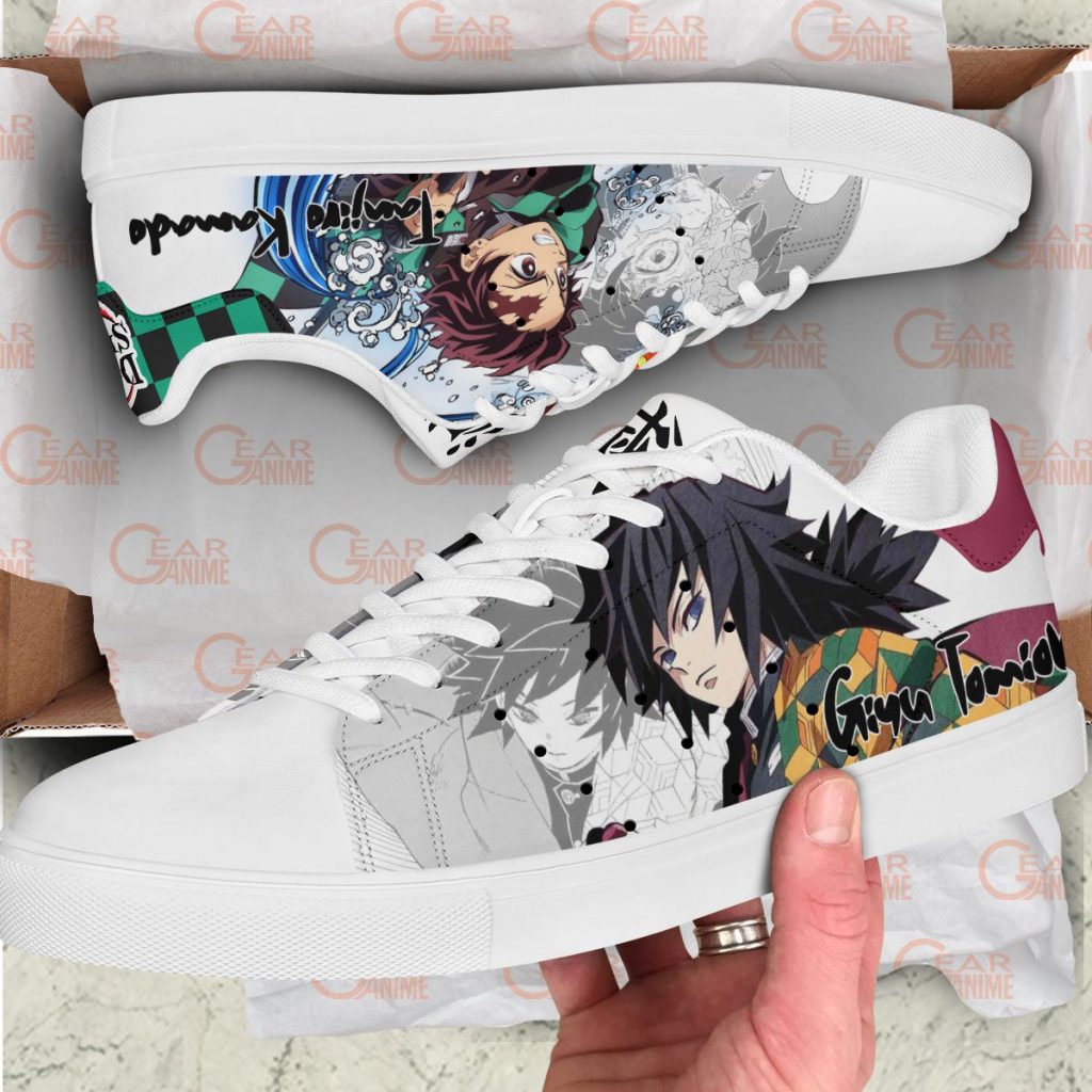 Tanji and Giyu Skate Shoes - Demon Slayer Merch