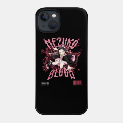 Blood Art Demon Slayer Nezuko Phone Case Official Haikyuu Merch