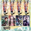 Anime Demon Slayer Lanyards Key Neck Strap ID Bank Card Set Sleeve CoverBadge Gym Key Chain - Demon Slayer Merch