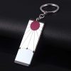 Fashion Acrylic Tanjiro Keychain Demon Slayer Anime Cosplay Props Key Holder for Women Men Keyring Jewelry - Demon Slayer Merch