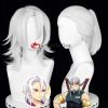 High Quality Uzui Tengen Wig Anime Demon Slayer Cosplay Wig Silver White Heat Resistant Synthetic Hair - Demon Slayer Merch