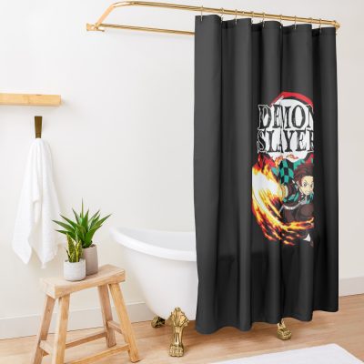 Demon Slayer Print Shower Curtain Official Demon Slayer Merch