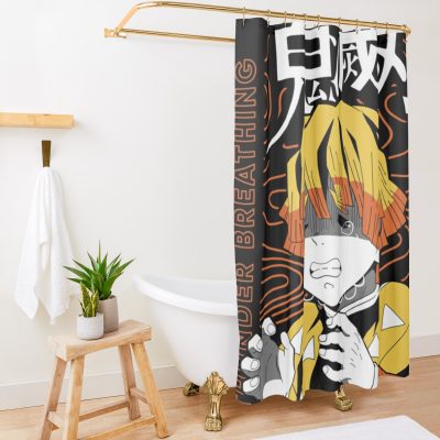 Demon Slayer - Zenitsu Agatsuma Shower Curtain Official Demon Slayer Merch